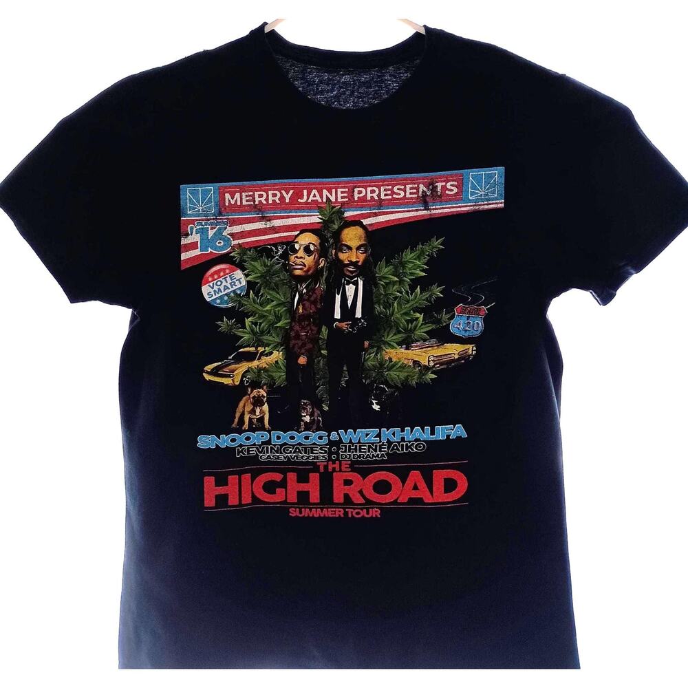 Snoop Dogg Wiz Khalifa The High Road Tour T shirt